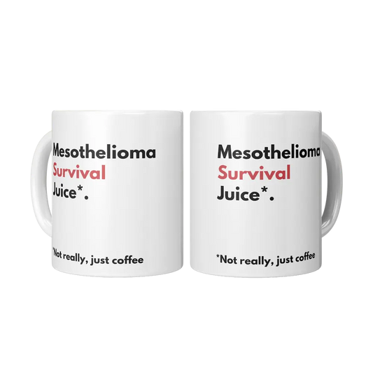 FLASH SALE - "Mesothelioma Survival Juice*" 11oz White Mug teelaunch
