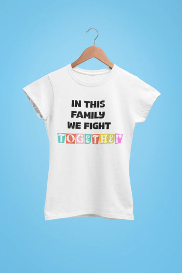 Fight Together Unisex Tee – Family Strength Graphic Shirt Surviving Mesothelioma Store