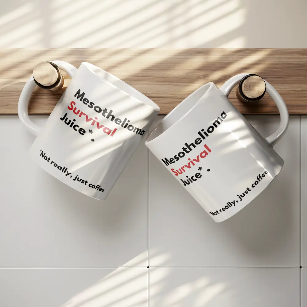 FLASH SALE - "Mesothelioma Survival Juice*" 11oz White Mug teelaunch