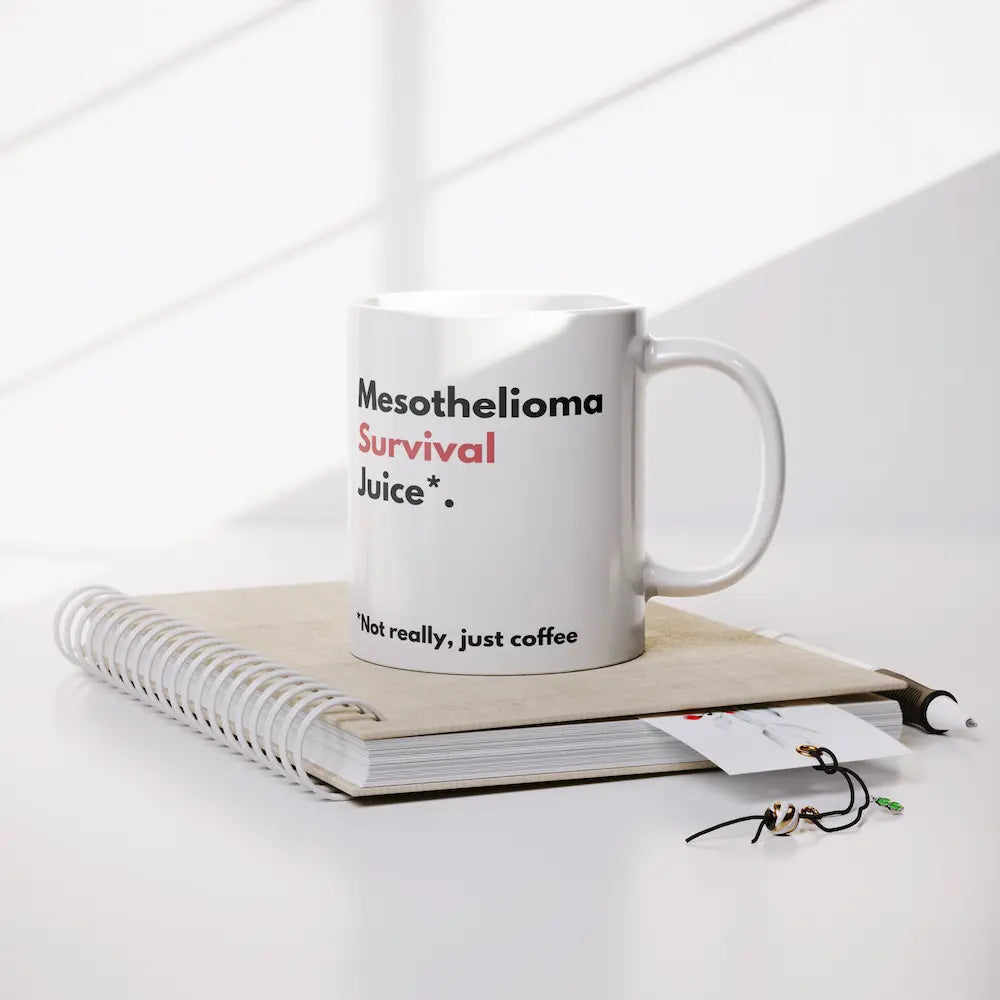 FLASH SALE - "Mesothelioma Survival Juice*" 11oz White Mug teelaunch