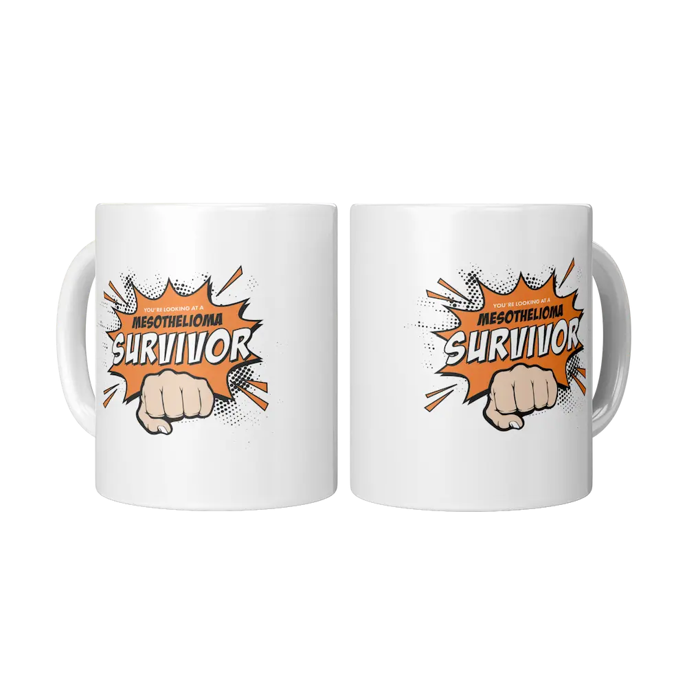 Limited Edition: "Looking At A Mesothelioma Survivor" - 11oz White Mug teelaunch