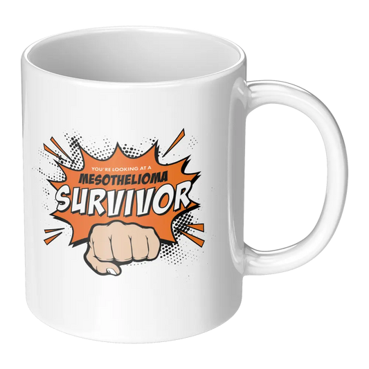 Limited Edition: "Looking At A Mesothelioma Survivor" - 11oz White Mug teelaunch